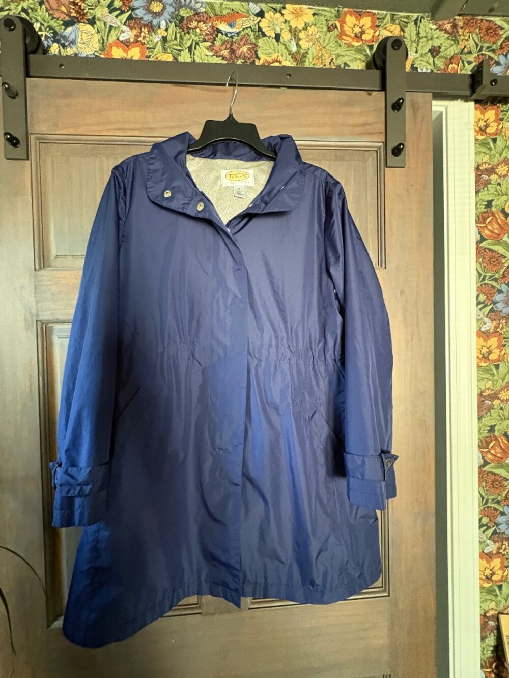 Talbots Navy raincoat size Medium